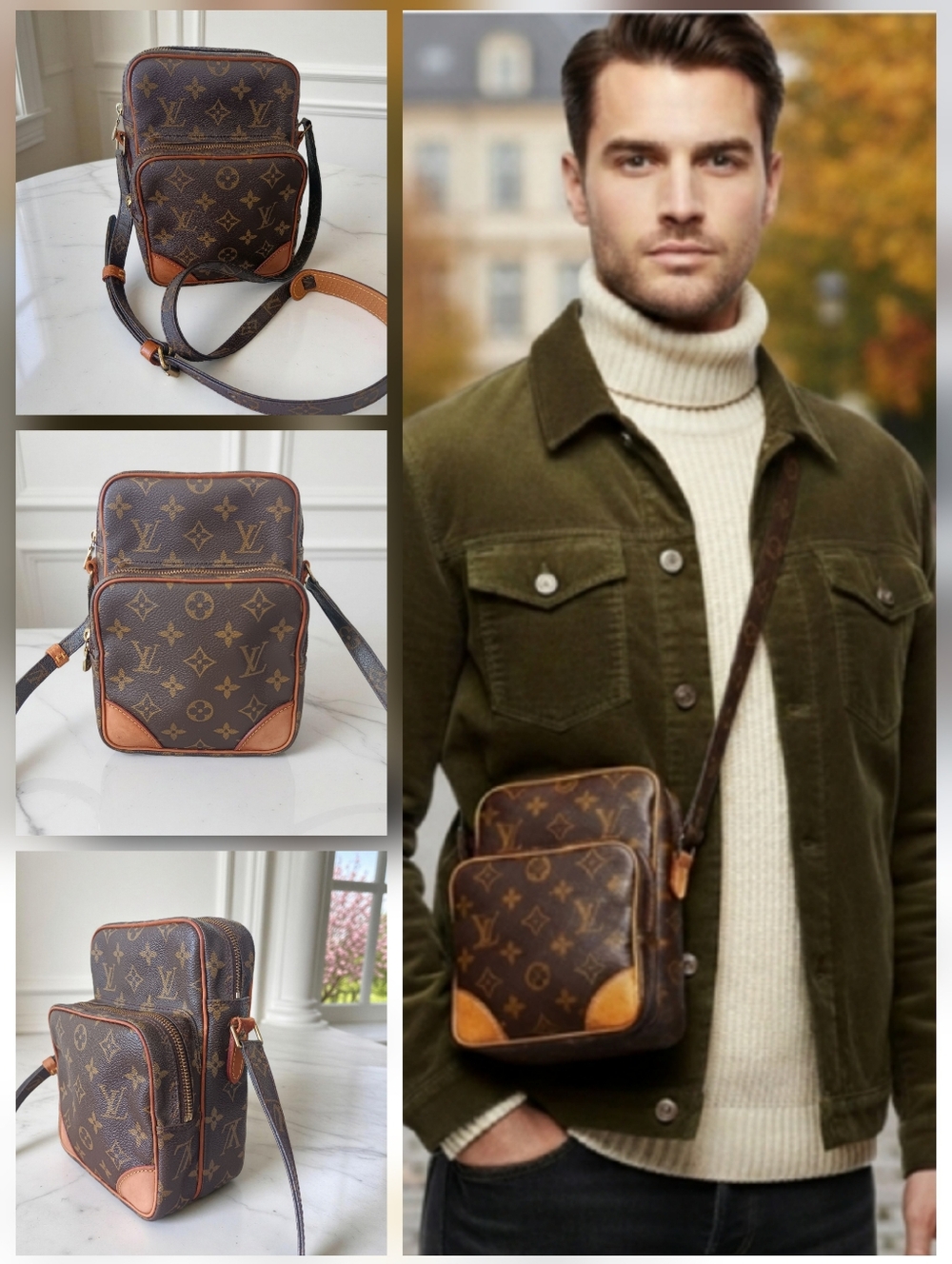 Louis Vuitton Monogram Amazon Crossbody Bag Vintage 1999 France